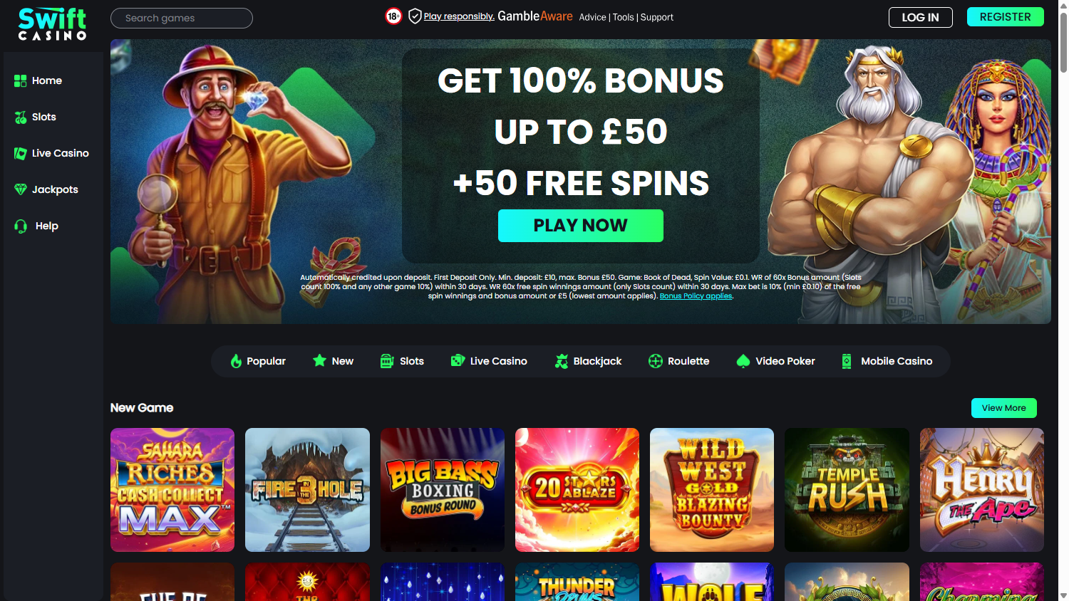 Swift Casino Desktop screenshot